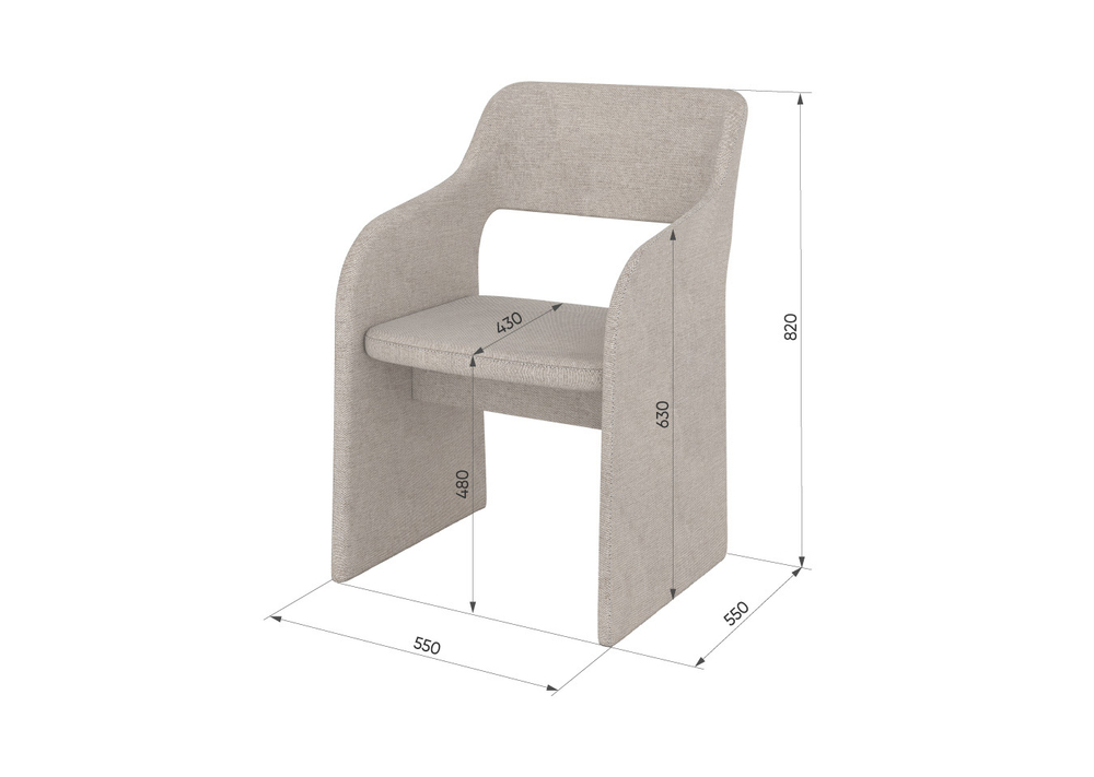 Стул E7.6 (серо-зелёный, FiberGuard)