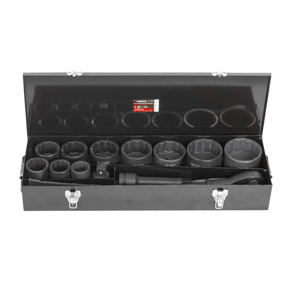 Набор инструментов ударных 15пр., 1''(12гр.) Forsage F-8141-9MPB