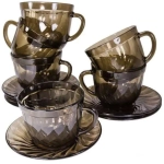 Чайный набор 12 предметов «Ocean Eclipse» (6кружек 220мл+6блюдец) H9147