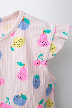 ZARA ТОП В РУБЧИК С ПРИНТОМ И УЗЛОМ, БЛЕДНО-РОЗОВЫЙ