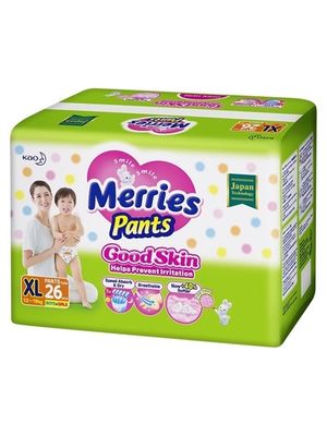 MERRIES Good Skin Трусики для детей размер XL 12-19 кг 26 шт