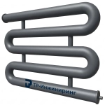 Регистр отопления РЗП-5x114x4,0-9000 пятирядный змеевиковый с плоскими заглушками