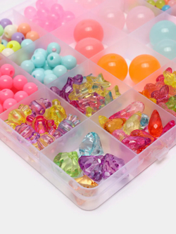 Бусинки бисер набор для создания украшений для творчества детский браслет ожерелье ободок, Лунный камень