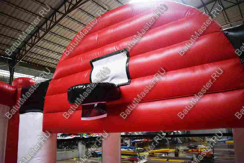 Надувная спортивная площадка "Три в одном", 16*8*2,2 м