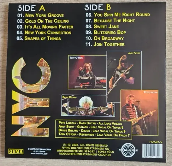 The Sweet – New York Connection - Yellow - LP