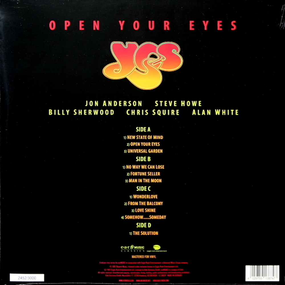 Yes / Open Your Eyes (Coloured Vinyl)(2LP)