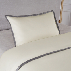 Наволочка 70x75 Sharmes кремовая/графитовая