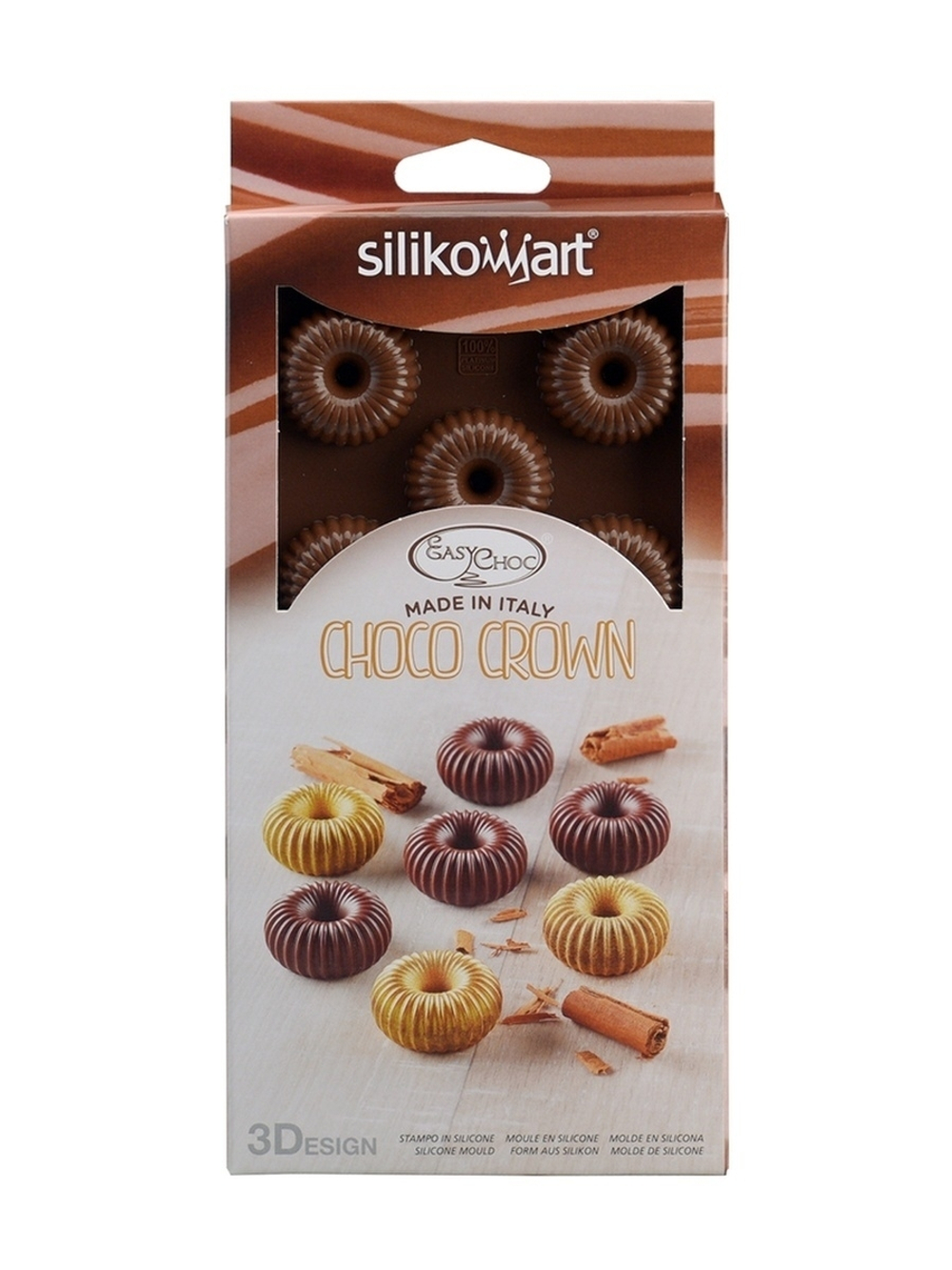 Форма для приготовления конфет Choco Crown 11 х 24 см силиконовая Silikomart 22.149.77.0065