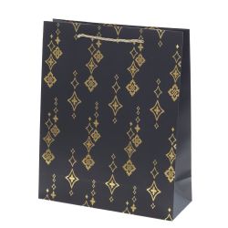 GAEM Пакет подарочный M (бумага 210г/м2, блок микс 12шт), L26 W10 H32 см, 4в.