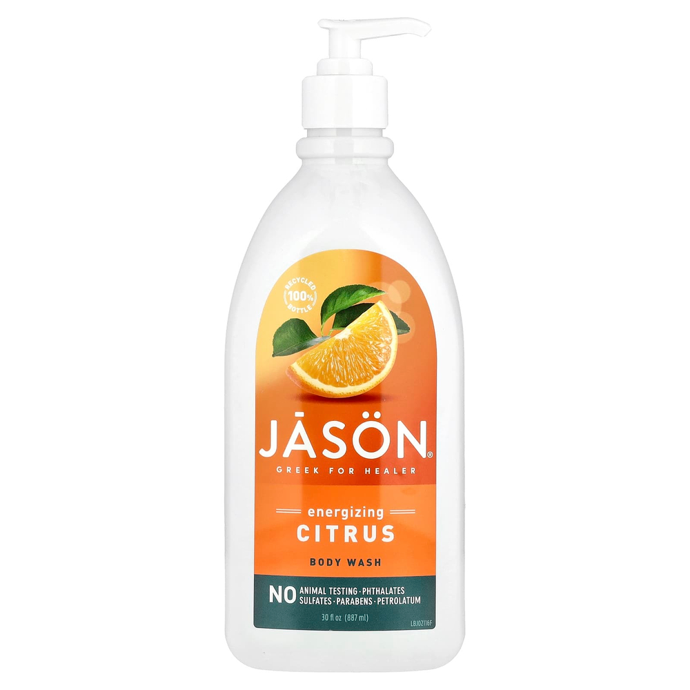 Jason Natural, гель для душа, бодрящие цитрусы, 887 мл (30 жидк. унций)