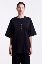 Футболка Гербарий Колокольчик черная