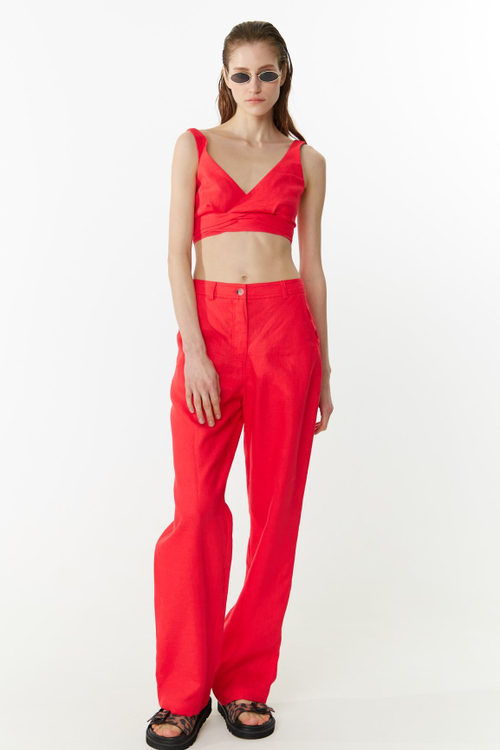 Платье мини, лен песочный