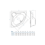 Акриловая ванна Koller Pool TERA150X150 белая