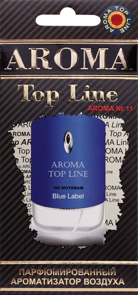 Ароматизатор для автомобиля AROMA TOP LINE №11 Bleu Label картон