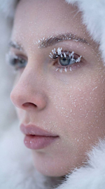 Портрет лица в мороз