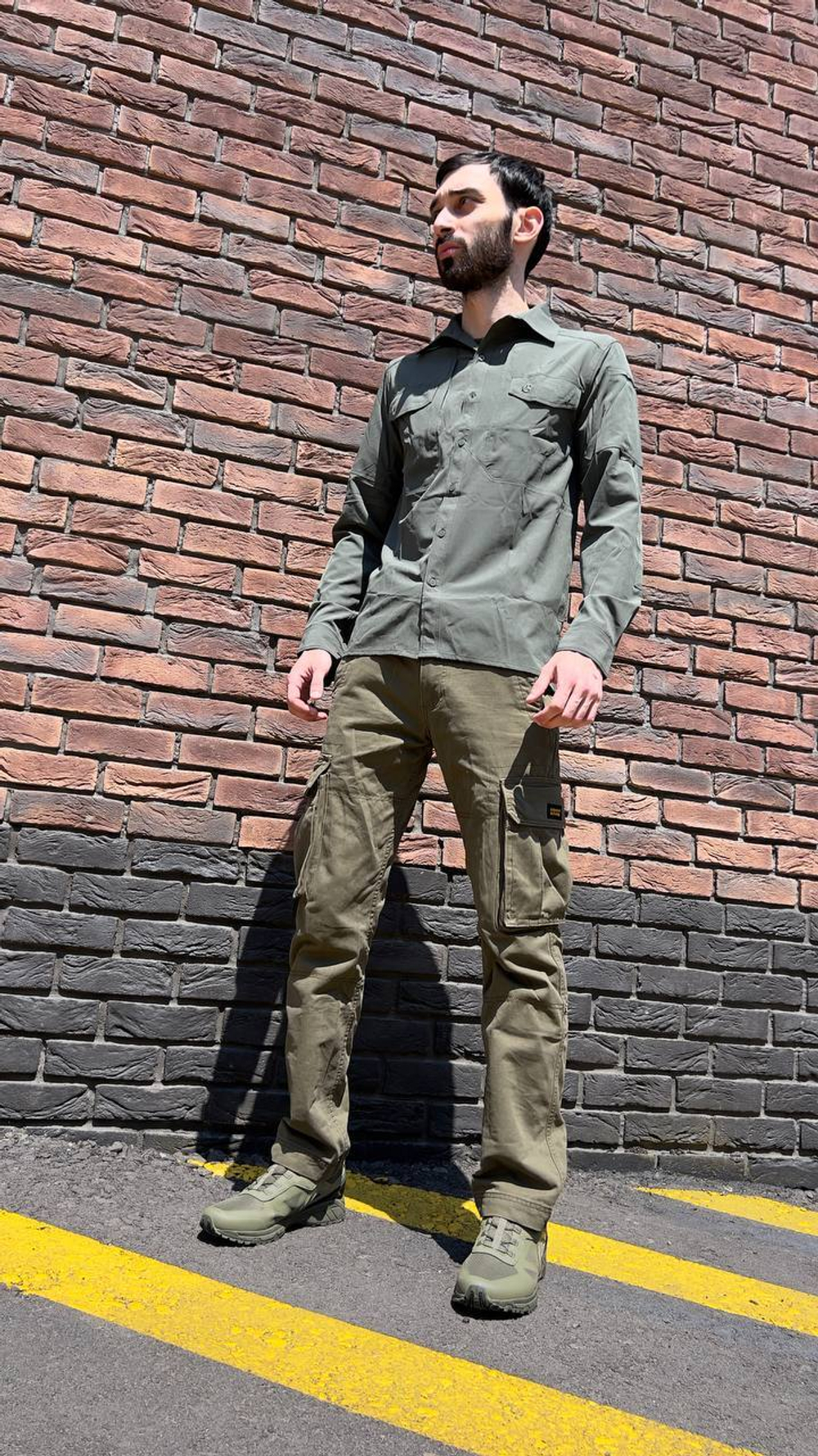 Рубашка олива