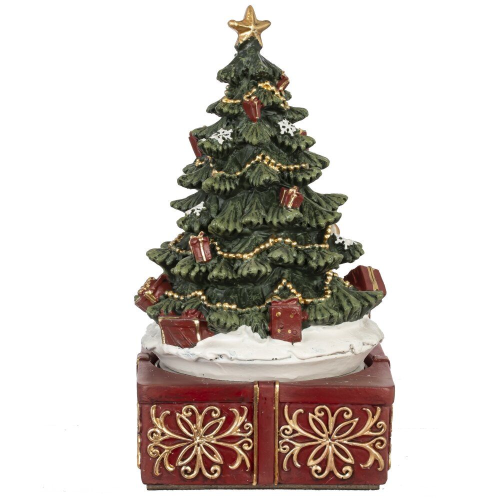 GAEM Фигурка декоративная "Рождество" (мех.завод, муз, движ), L10 W10 H18,5 см