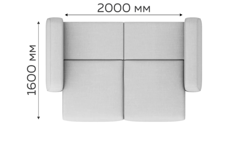 Прямой диван-кровать Бентли