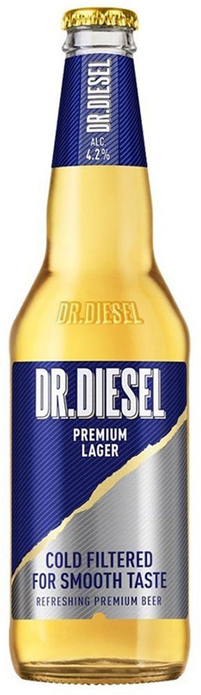 Пиво Доктор Дизель Премиум Лагер Лайт / Dr.Diesel Premium Lager Light 0.45 - стекло