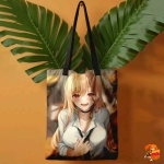 Сумка шоппер с принтом Эта фарфоровая кукла влюбилась