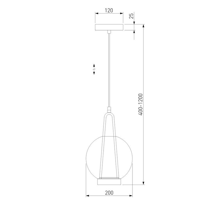 Подвесной светодиодный светильник Eurosvet Frasco 50267/1 LED латунь