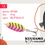Блесна для рыбалки UL 1 30/4,0 BL/GR/FYe/FR-C