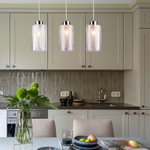 Светильник на подвесе с плафонами 50001/3 хром