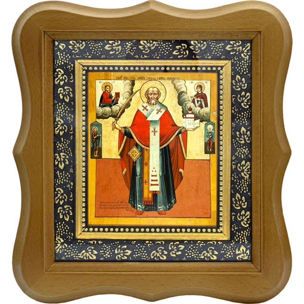 Икона Николай Чудотворец Можайский (Ратный) для молитвы о воинах.