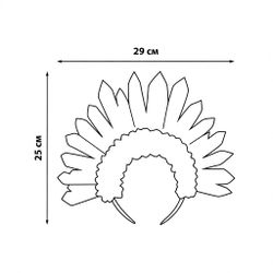 ULD-R513 3LR44 HEADBAND Светильник декоративный Ободок. на батарейках 3xLR44 в-к. 10 светодиодов. Белый свет. Цвет корпуса радужный. TM Uniel