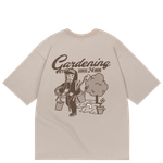Футболка HAIDED GARDENING Grey Beige