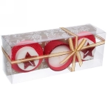 Свечи новогодние «Фантазия» 22x8.3x7 см, красный