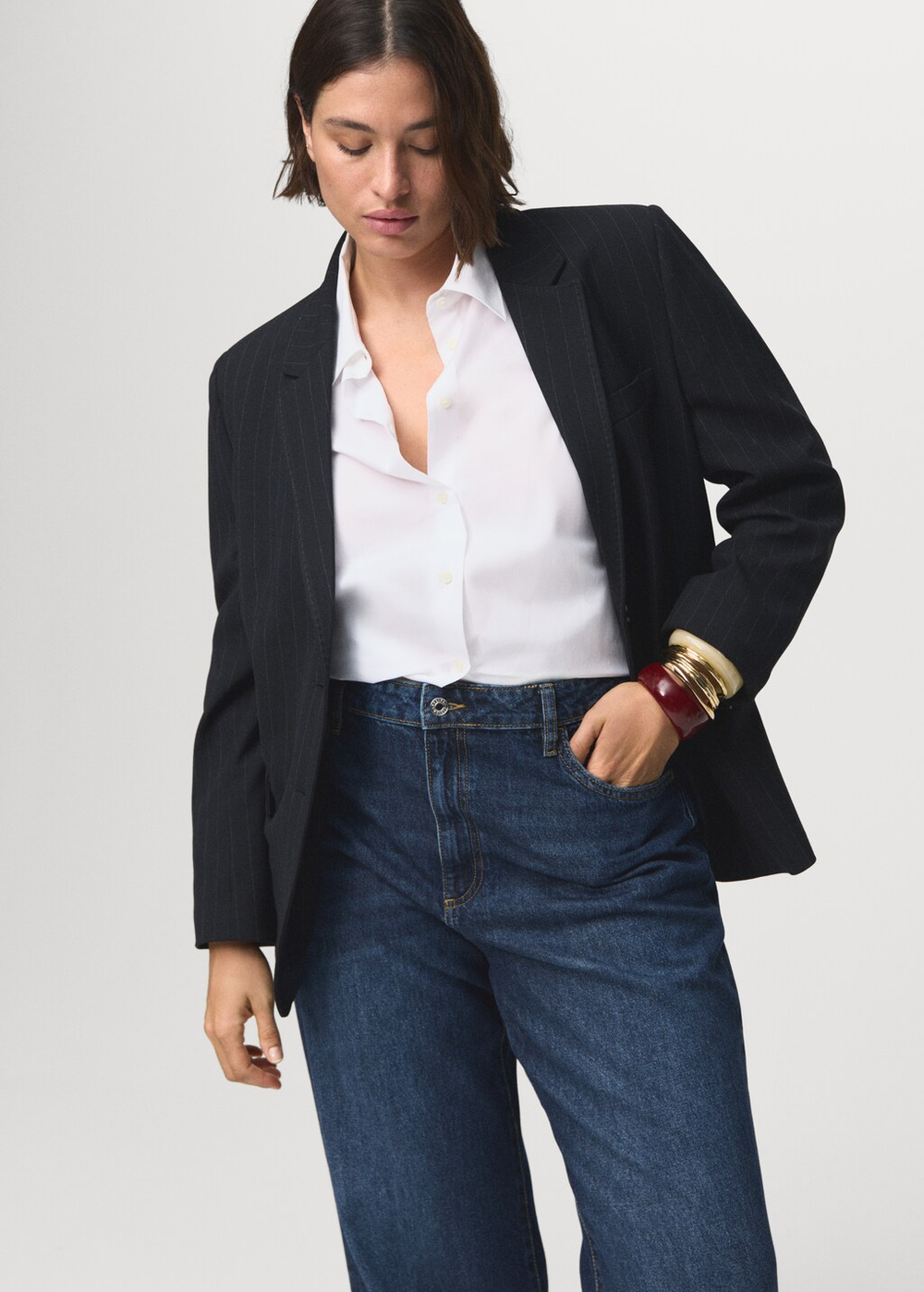 Джинсы Danila с широкими штанинами и высокой посадкой