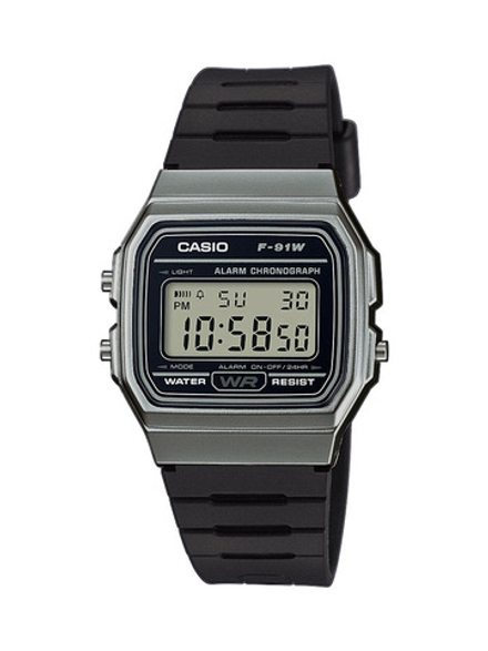 унисекс наручные часы Casio F-91WM-1B