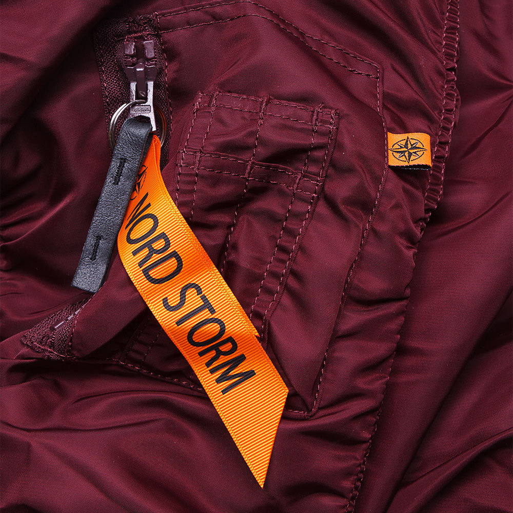 Куртка Аляска  N-3B Husky (бордовая - maroon)