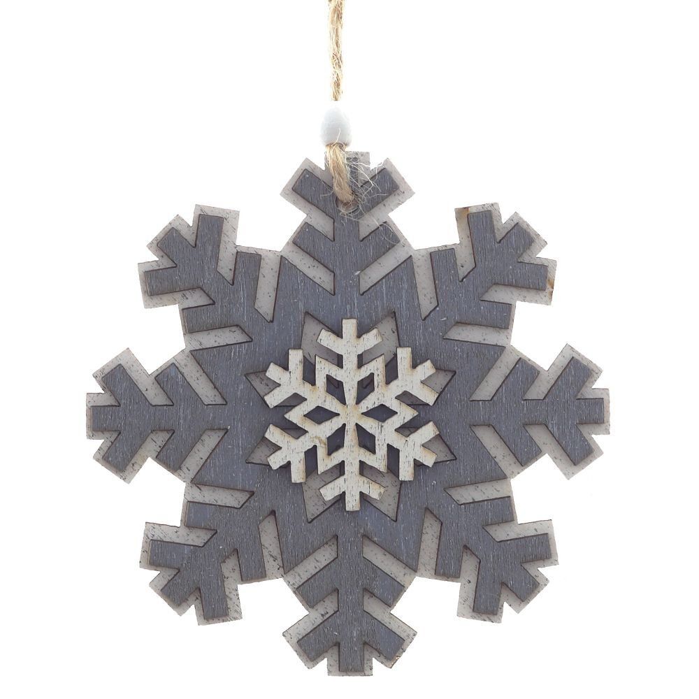 GAEM Украшение новогоднее "Снежинка", L10 W0,6 H11 см, 3в.