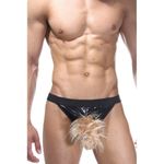 Мужские трусы стринги-костюм "Крот" черные La Blinque LB059