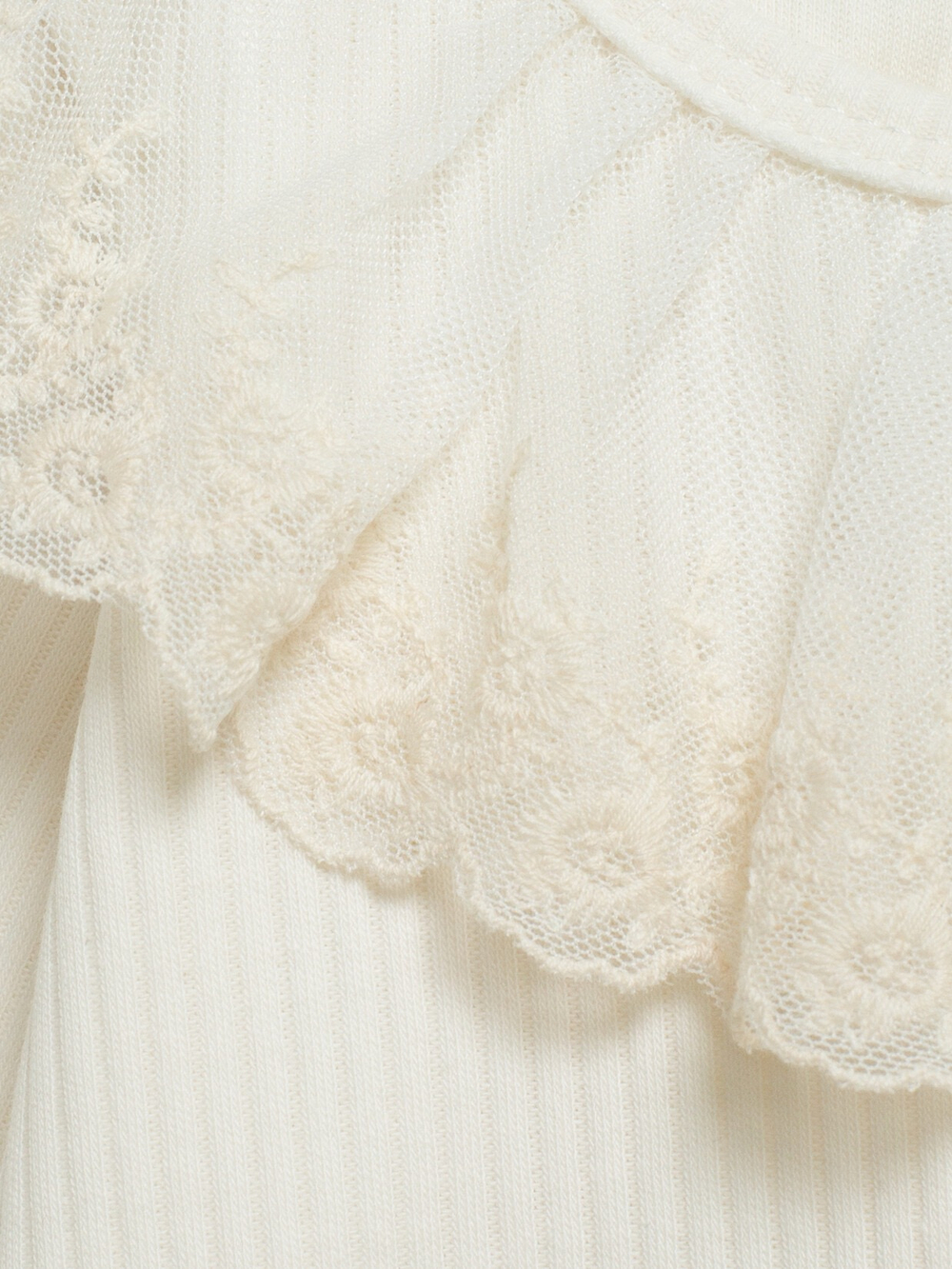 Лонгслив с воротником, Молоко