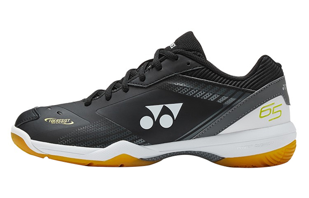 YONEX 65 3 Cushioning Slip Resistant Abrasion Resistant Breathable Lightweight Low top Badminton Shoes Men"s Black