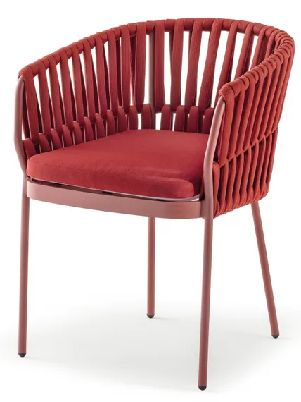 Стул плетеный Soho, красный