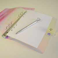 Обложка силиконовая (ПВХ) хамелеон с кольцевым механизмом,  формат А5