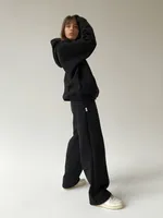 Брюки One Two Wide Sweatpants черные