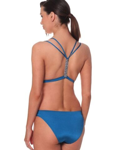 Купальник-монокини с мягкими чашками (Размер: L) (Цвет: синий)