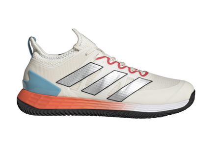 Мужские кроссовки теннисные Adidas Adizero Ubersonic 4 M Clay - chalk white/silver metallic/preloved blue