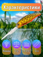Воблер TsuYoki STRIP 60F TS264G