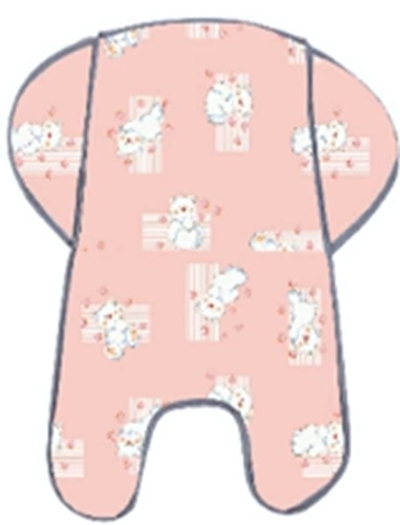 Матрасик универсальный с отворотами, цвет бязь цвет. в ассортименте