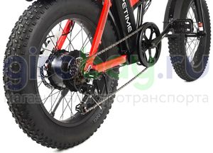 Электровелосипед Spetime F6 Pro 350W (Красно-черный) фото 7