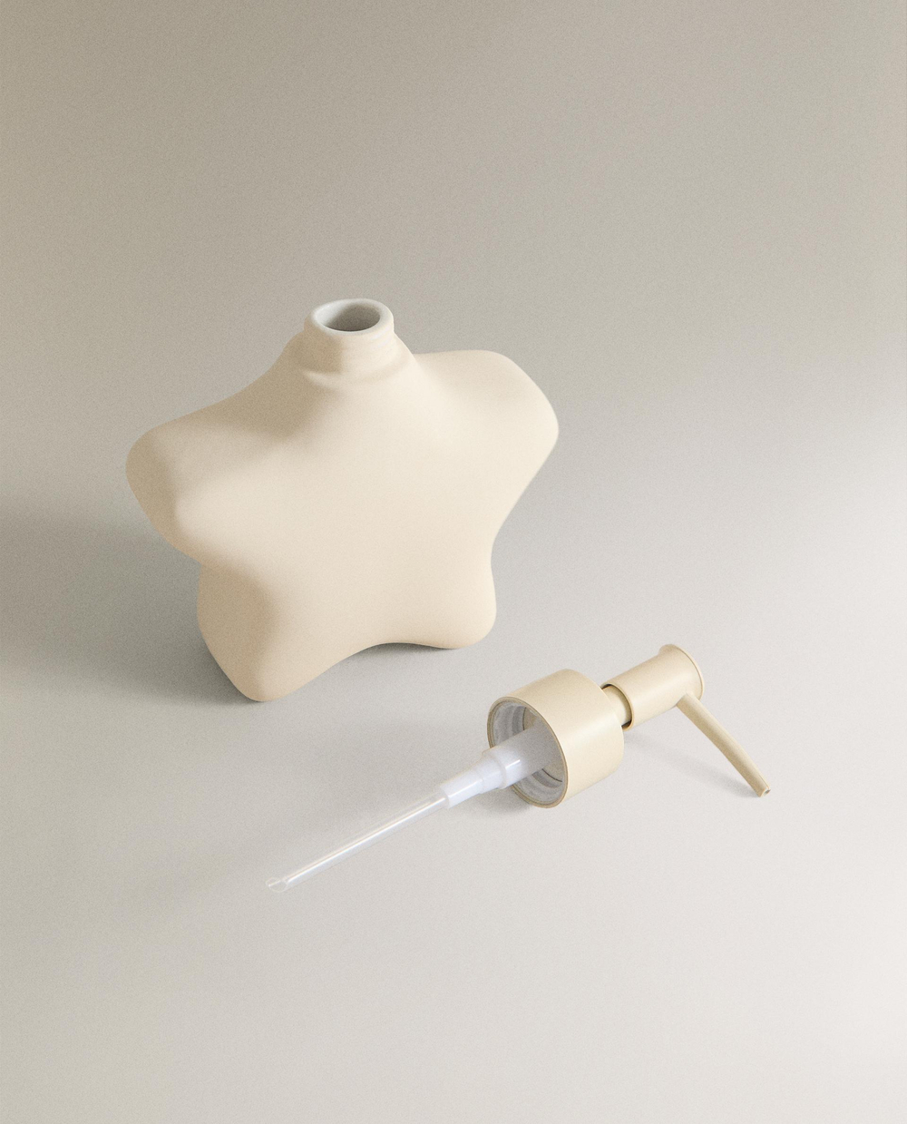 Zara Home дозатор для жидкого мыла, керамика, кремовый