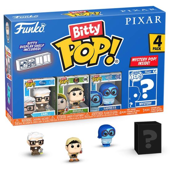 Фигурка Funko Bitty POP! Pixar Carl+Russell+Sadness+Mystery (1 of 4) 4PK​ 75468 / Фигурка Фанко Битти ПОП! по мотивам мультфильмов студии "Пиксар"