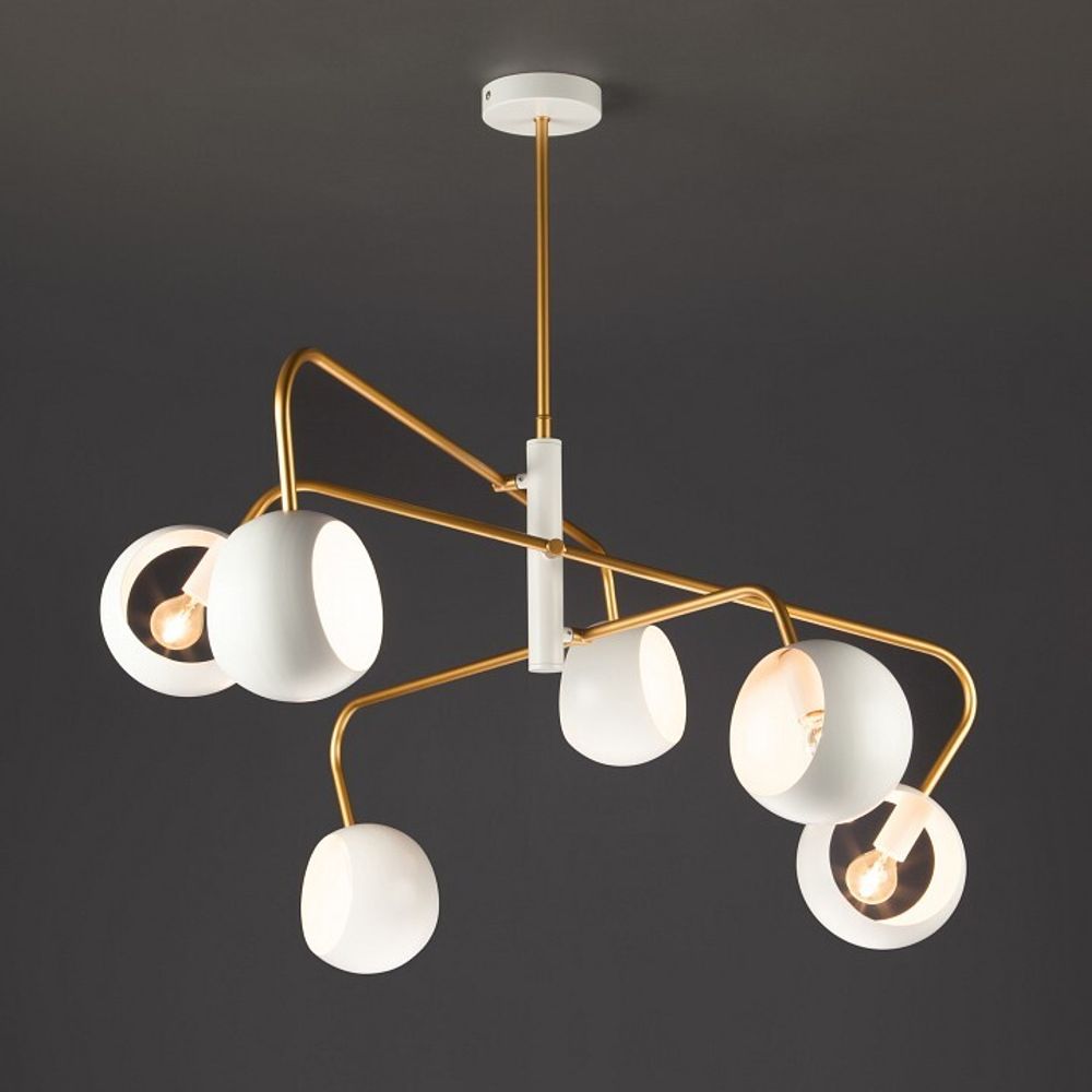 Люстра на штанге Eurosvet Luca 70055/6 белый