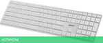 Клавиатура Acer OKR301 белый/серебристый (ZL.KBDEE.015)